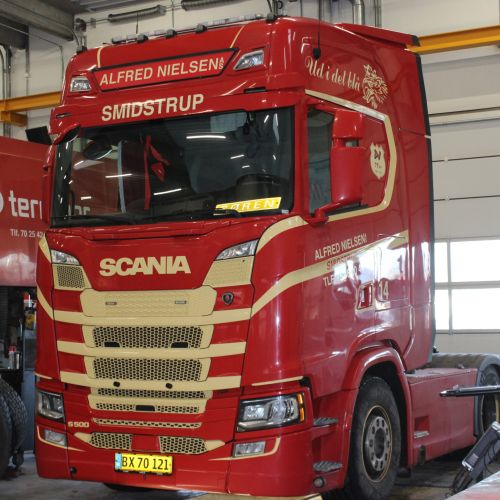 Scania lastbil hos TCK